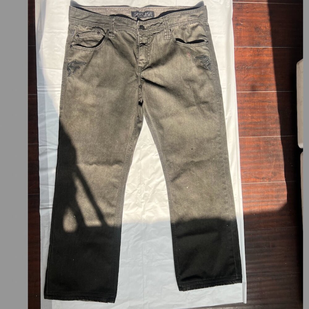 MENS SEDUKA JEANS BLACK SIZE 36